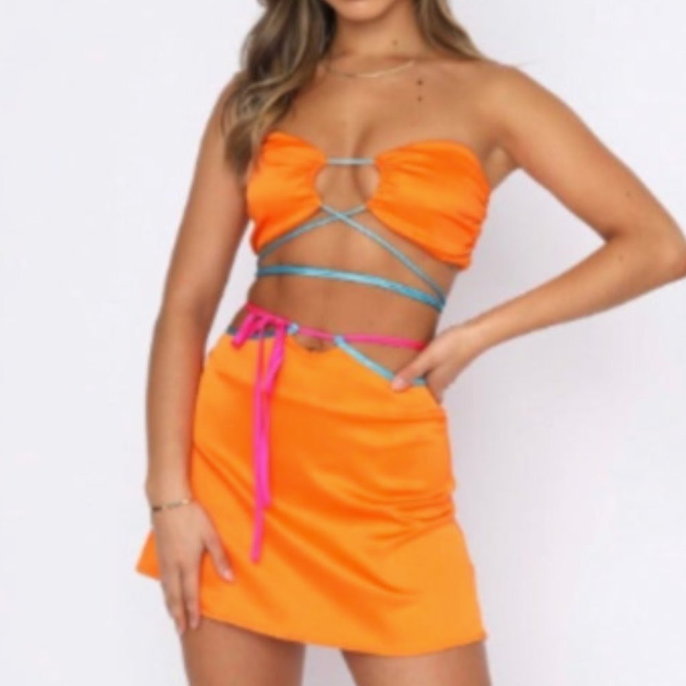 White Fox Boutique Orange Set